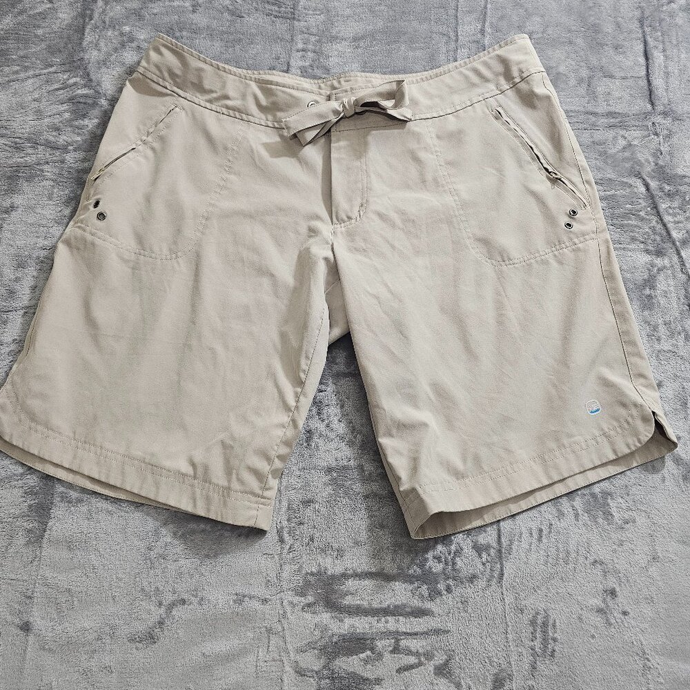 Free Country Men's Stretch Casual Shorts Size XL Tan Lightweight